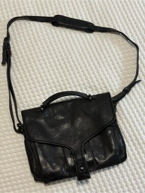 Opening Ceremony Black Leather Satchel